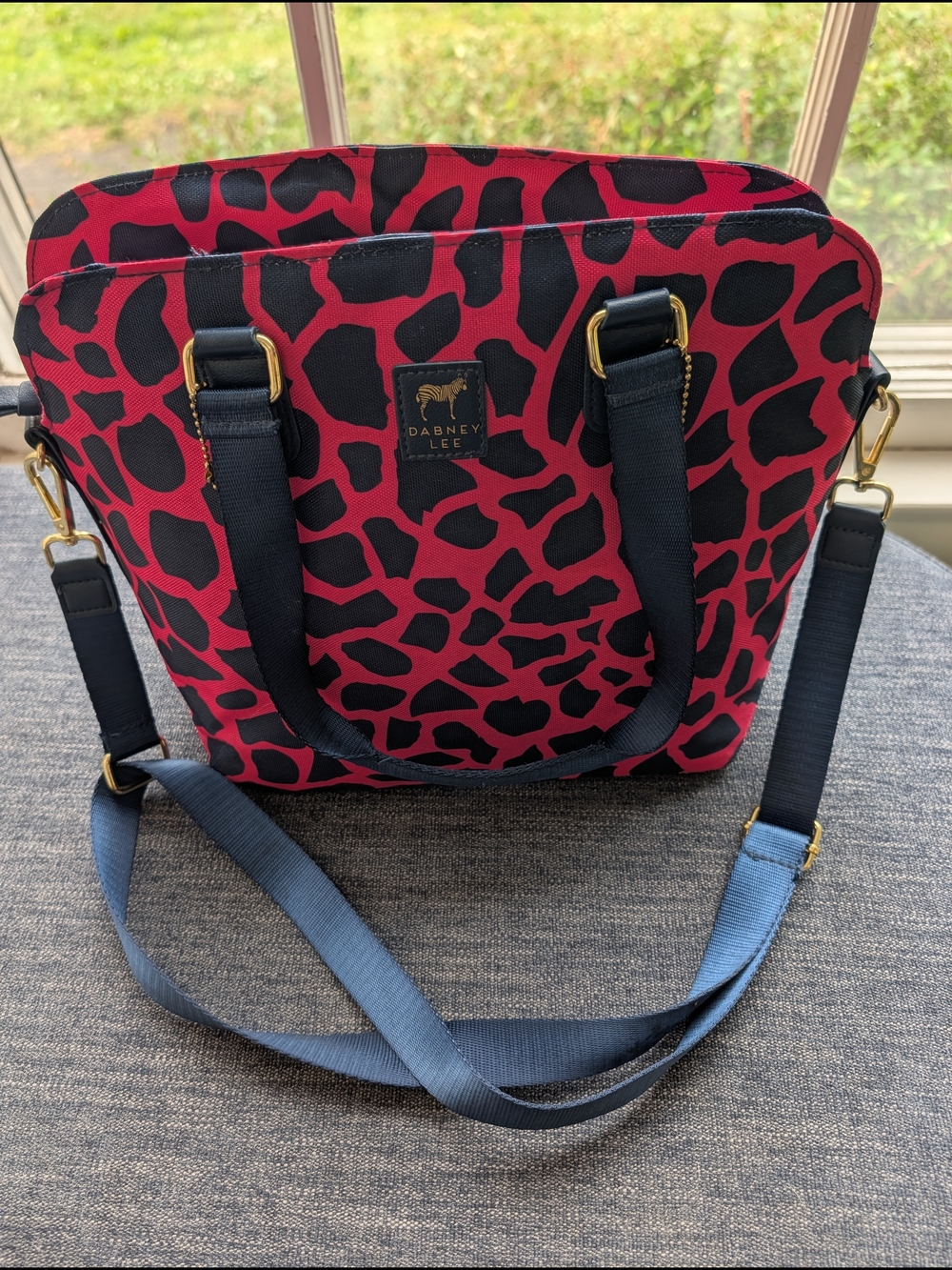 Dabney Lee Pink & Black Animal Print Tote